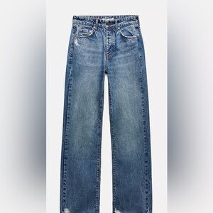 Zara Indigo Blue Denim Pants